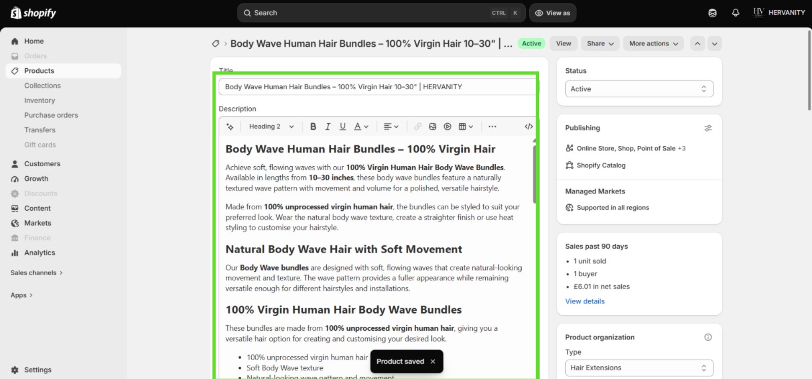 PRODUCT PAGE OPTIMIZATION